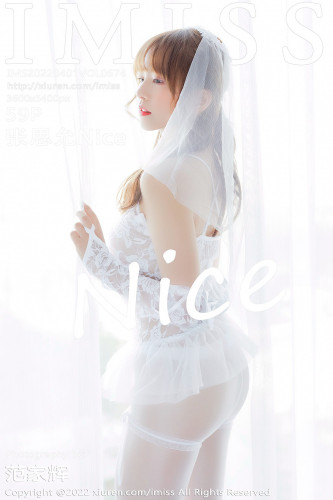 IMiss爱蜜社-674-张思允Nice-白色蕾丝婚纱白丝-2022.04.01