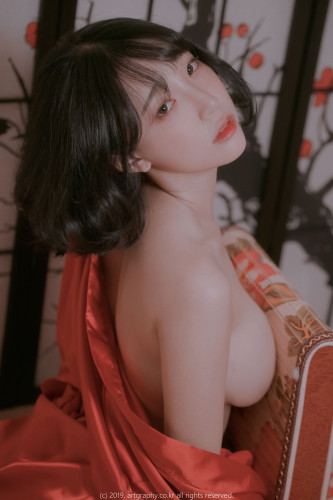 姜仁卿-ARTGRAVIA-069-透视睡衣-红色睡袍-Inkyung
