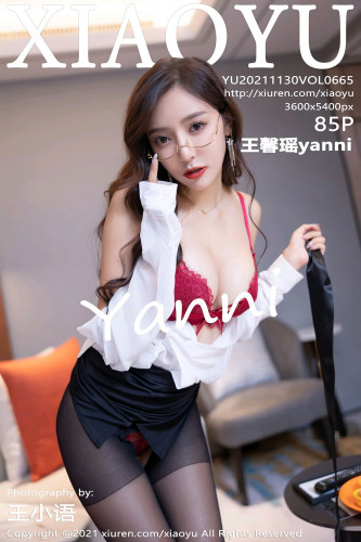 XiaoYu语画界-665-王馨瑶Yanni-白衬衫黑短裙职业装黑丝-2021.11.30