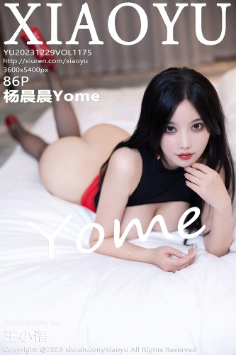 XiaoYu语画界-1175-杨晨晨Yome-酒红吊带短裙黑丝魅惑黑丝-2023.12.29