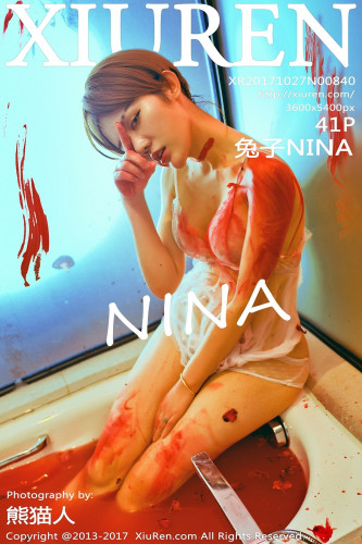 XiuRen秀人网-840-兔子Nina-《半裸床单滚和血腥浴缸湿身》-2017.10.27
