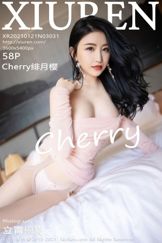 XiuRen秀人网-3031-Cherry绯月樱-粉色吊带裙肉丝裤袜-2021.01.21