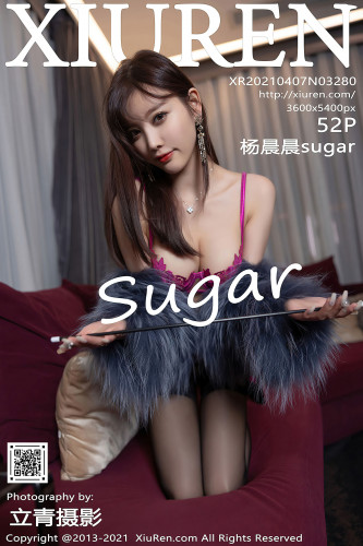 XiuRen秀人网-3280-杨晨晨sugar-粉色情趣内衣黑色蕾丝吊带袜-2021.04.07