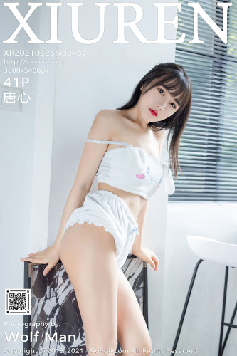 XiuRen秀人网-3457-唐心-居家性感白色睡衣翘臀-2021.05.25