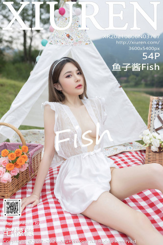 XiuRen秀人网-3767-鱼子酱Fish-湖畔野餐主题户外大尺度全-2021.08.06