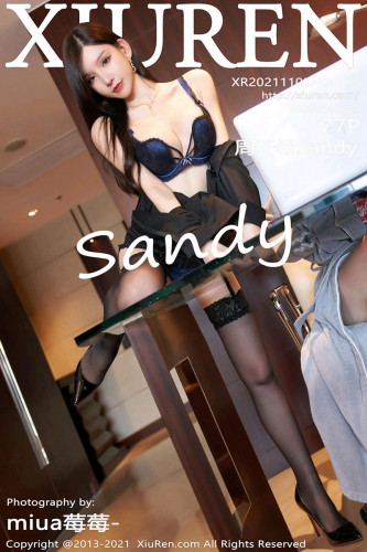 XiuRen秀人网-4193-周于希Sandy-黑色职业OL主题性感内衣黑丝吊带袜-2021.11.09
