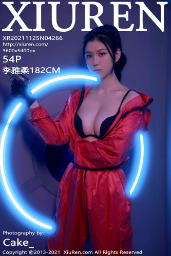 XiuRen秀人网-4266-李雅柔182CM-视觉魅惑体验性感黑色内衣-2021.11.25