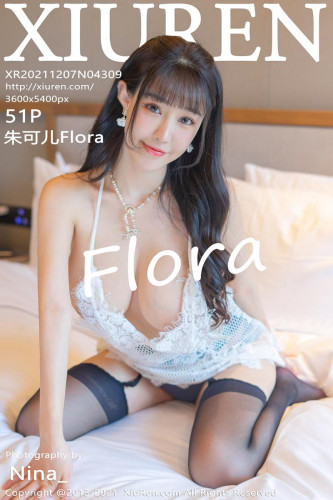 XiuRen秀人网-4309-朱可儿Flora-成都旅拍白色网纱黑丝吊带袜-2021.12.07