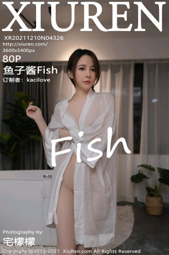 XiuRen秀人网-4326-鱼子酱Fish-江浙沪旅拍浴室白色透纱湿身-2021.12.10
