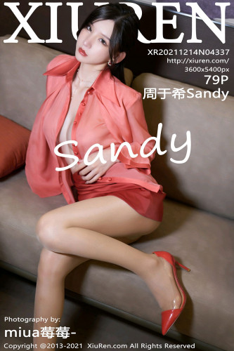 XiuRen秀人网-4337-周于希Sandy-淡红色轻透服饰半撩肉丝-2021.12.14
