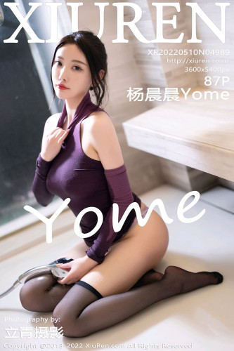 XiuRen秀人网-4989-杨晨晨Yome-浴室紫色连衣短裙真空-2022.05.10
