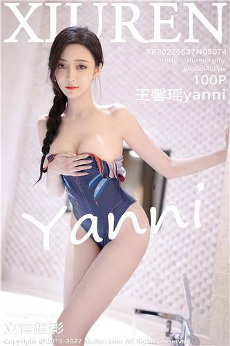 XiuRen-No.5074-王馨瑶-Yanni-蓝紫色泳服