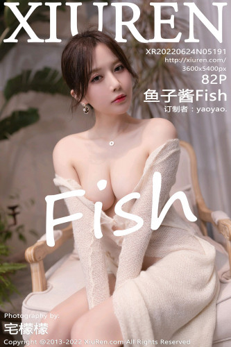 XiuRen-No.5191-鱼子酱Fish-乳白针织装纱裙