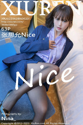 XiuRen-No.5201-张思允Nice-蓝色职业装下的美体