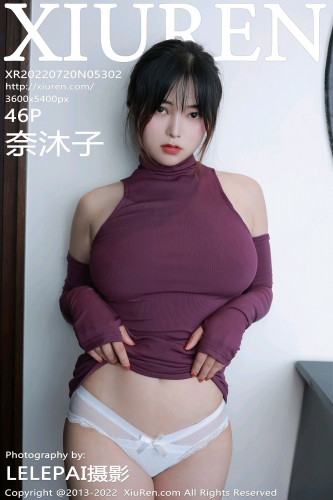 XiuRen-No.5302-奈沐子-紫色连衣短裙