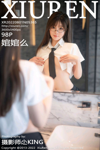 XiuRen-No.5365-婠婠么-学生白衫黑短裙黑丝袜