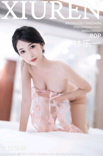 XiuRen-No.5436-林乐一-淡紫连衣短裙透视内衣丁字裤