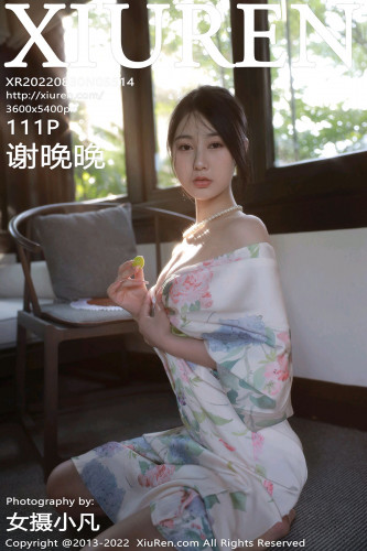 XiuRen-No.5514-谢晚晚-印花白古风裙肉丝