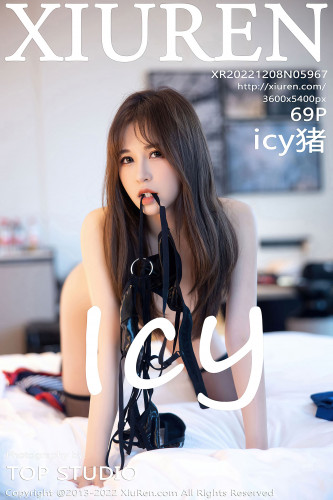XiuRen-No.5967-icy猪-白色上衣蓝短裙黑色内衣