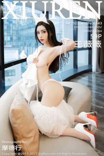 XiuRen秀人网-6543-王薇薇-白色网纱裙白色丝袜-2023.04.10