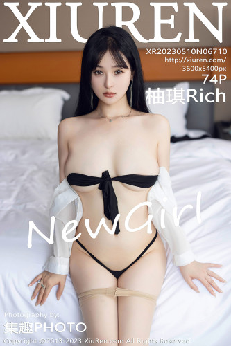 XiuRen秀人网-6710-柚琪Rich-白色轻透衣黑短裙-2023.05.10