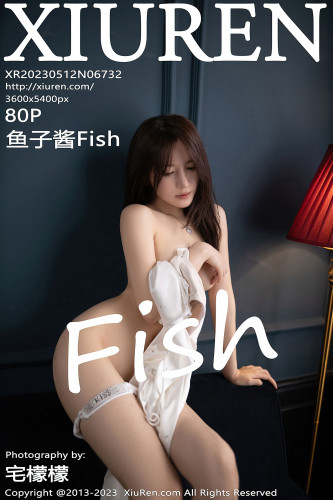 XiuRen秀人网-6732-鱼子酱Fish-白色连衣裙原色丝袜-2023.05.12