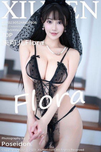 XiuRen秀人网-6808-朱可儿Flora-黑色薄纱情趣服饰-2023.05.26