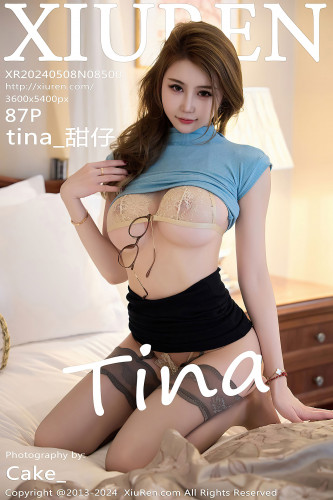 XiuRen秀人网-8500-tina_甜仔-日本旅拍-蓝T黑短裙灰丝爆乳-2024.05.08